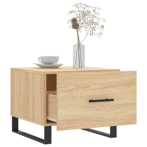 vidaXL Couchtisch Sonoma-Eiche 50x50x40 cm Holzwerkstoff