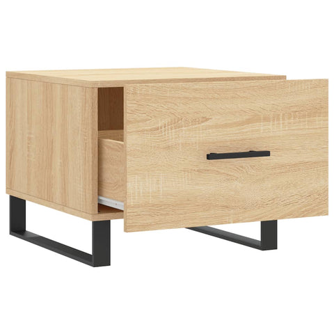 vidaXL Couchtische 2 Stk. Sonoma-Eiche 50x50x40 cm Holzwerkstoff