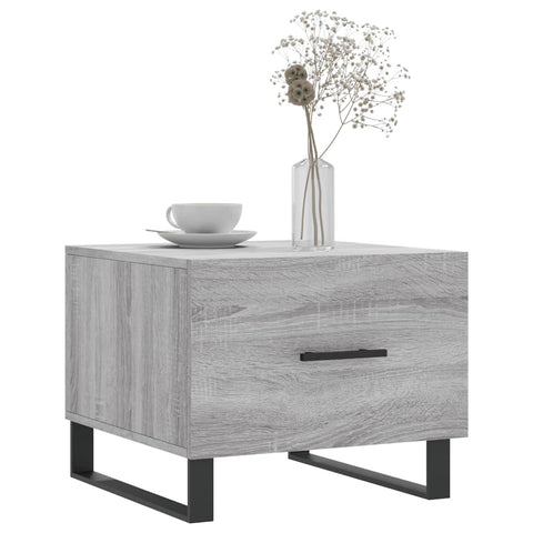 vidaXL Couchtisch Grau Sonoma 50x50x40 cm Holzwerkstoff