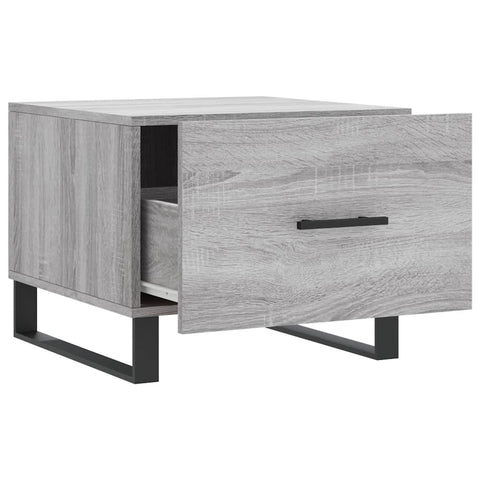 vidaXL Couchtisch Grau Sonoma 50x50x40 cm Holzwerkstoff