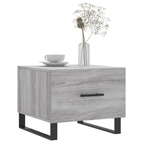 vidaXL Couchtische 2 Stk. Grau Sonoma 50x50x40 cm Holzwerkstoff