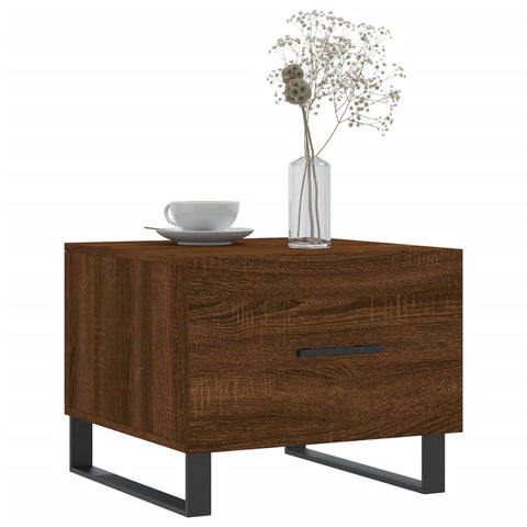 vidaXL Couchtisch Braun Eichen-Optik 50x50x40 cm Holzwerkstoff