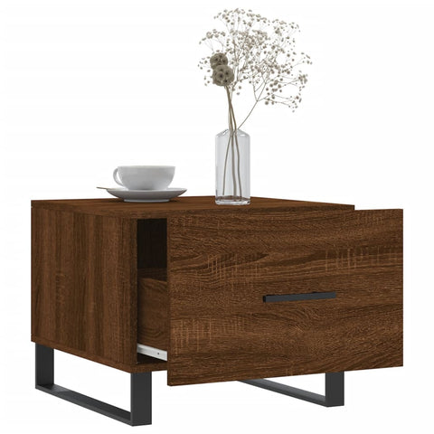 vidaXL Couchtisch Braun Eichen-Optik 50x50x40 cm Holzwerkstoff