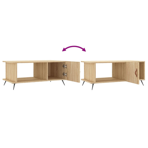 vidaXL Couchtisch Sonoma-Eiche 90x50x40 cm Holzwerkstoff