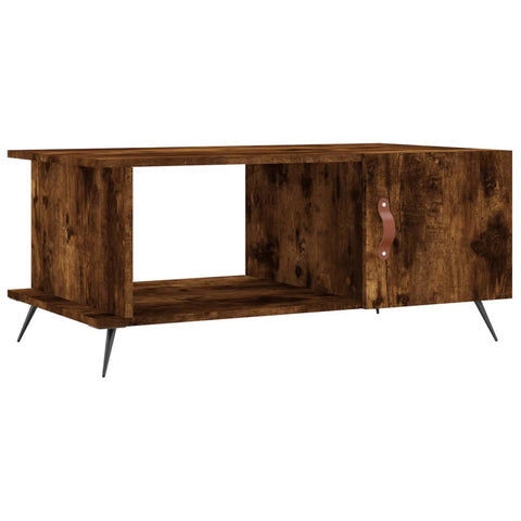 vidaXL Couchtisch Räuchereiche 90x50x40 cm Holzwerkstoff