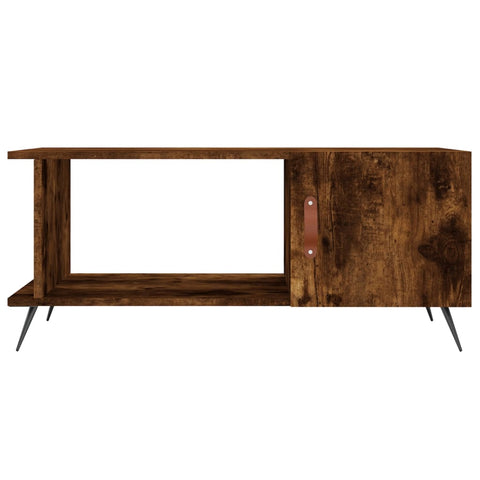 vidaXL Couchtisch Räuchereiche 90x50x40 cm Holzwerkstoff