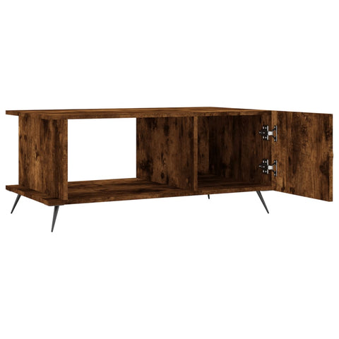 vidaXL Couchtisch Räuchereiche 90x50x40 cm Holzwerkstoff