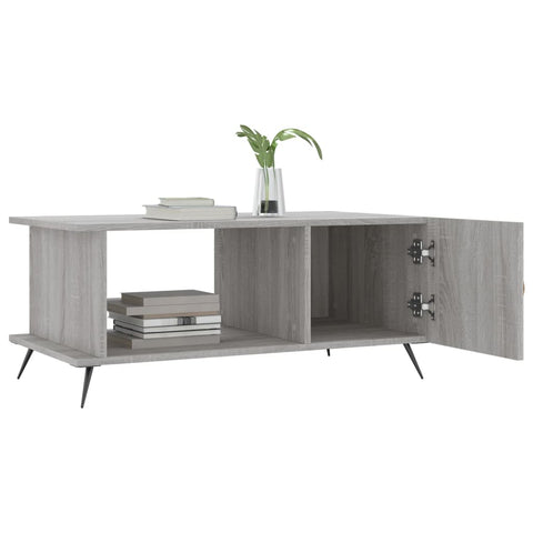 vidaXL Couchtisch Grau Sonoma 90x50x40 cm Holzwerkstoff