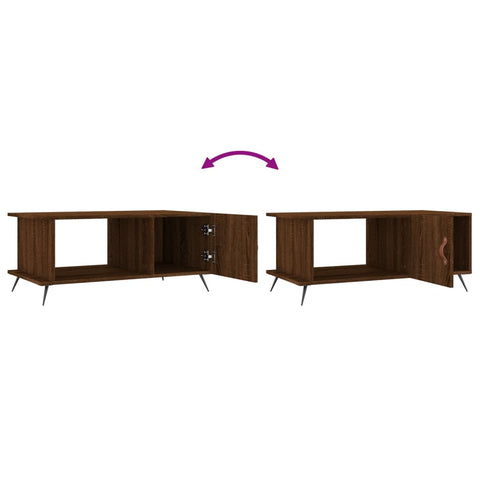 vidaXL Couchtisch Braun Eichen-Optik 90x50x40 cm Holzwerkstoff