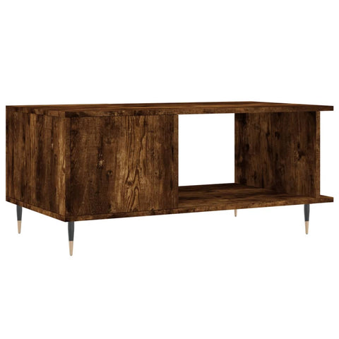 vidaXL Couchtisch Räuchereiche 90x50x40 cm Holzwerkstoff