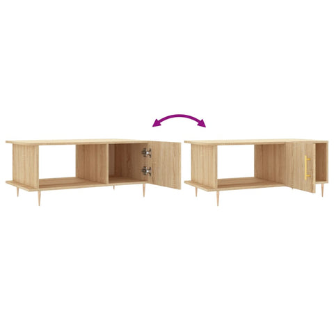 vidaXL Couchtisch Sonoma-Eiche 90x50x40 cm Holzwerkstoff