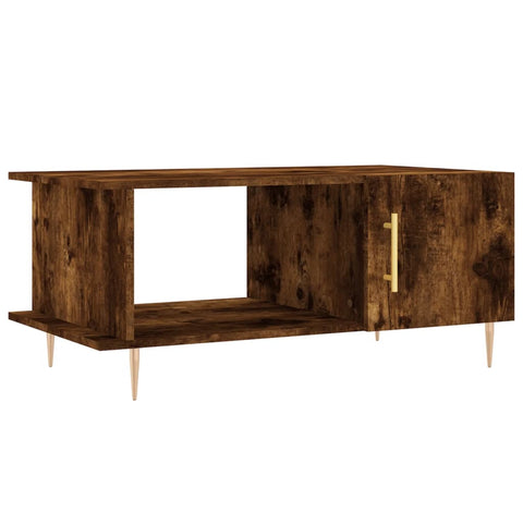 vidaXL Couchtisch Räuchereiche 90x50x40 cm Holzwerkstoff