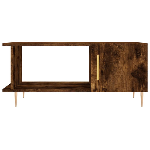 vidaXL Couchtisch Räuchereiche 90x50x40 cm Holzwerkstoff