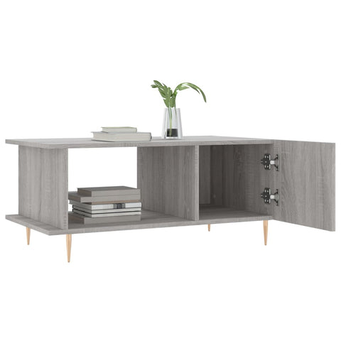 vidaXL Couchtisch Grau Sonoma 90x50x40 cm Holzwerkstoff