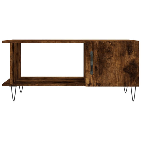 vidaXL Couchtisch Räuchereiche 90x50x40 cm Holzwerkstoff