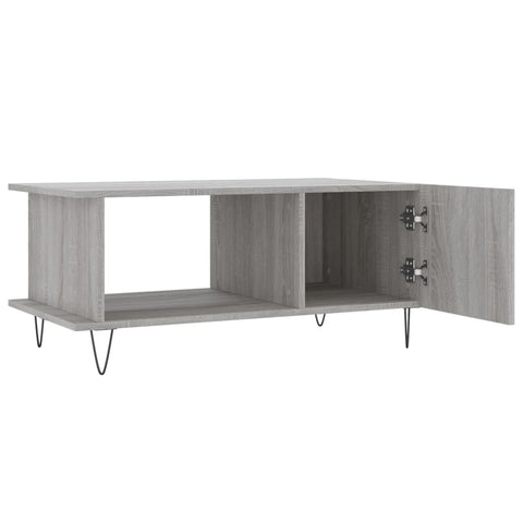 vidaXL Couchtisch Grau Sonoma 90x50x40 cm Holzwerkstoff