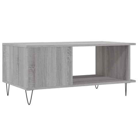 vidaXL Couchtisch Grau Sonoma 90x50x40 cm Holzwerkstoff