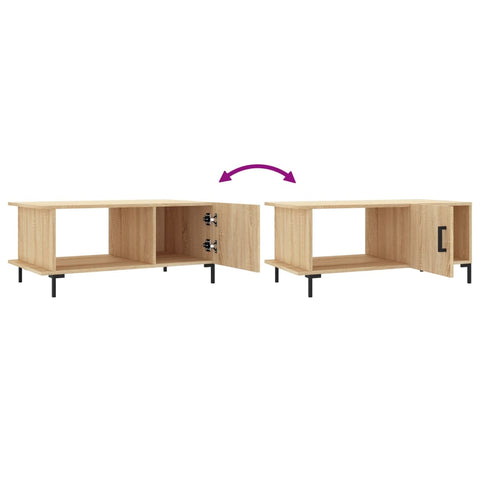 vidaXL Couchtisch Sonoma-Eiche 90x50x40 cm Holzwerkstoff