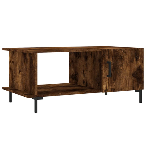 vidaXL Couchtisch Räuchereiche 90x50x40 cm Holzwerkstoff