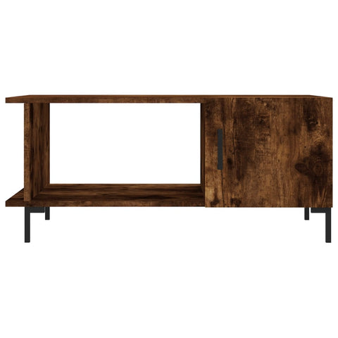 vidaXL Couchtisch Räuchereiche 90x50x40 cm Holzwerkstoff