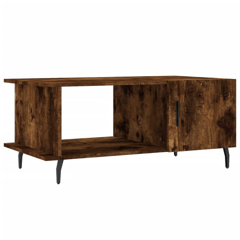 vidaXL Couchtisch Räuchereiche 90x50x40 cm Holzwerkstoff