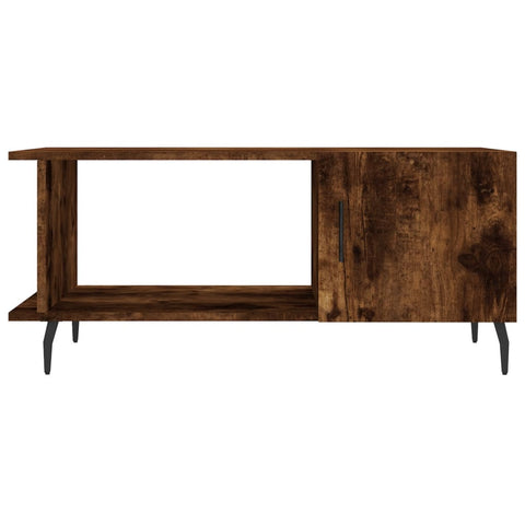 vidaXL Couchtisch Räuchereiche 90x50x40 cm Holzwerkstoff