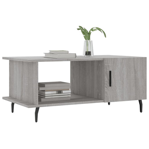 vidaXL Couchtisch Grau Sonoma 90x50x40 cm Holzwerkstoff