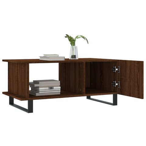 vidaXL Couchtisch Braun Eichen-Optik 90x50x40 cm Holzwerkstoff