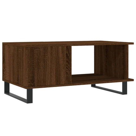 vidaXL Couchtisch Braun Eichen-Optik 90x50x40 cm Holzwerkstoff