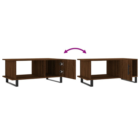 vidaXL Couchtisch Braun Eichen-Optik 90x50x40 cm Holzwerkstoff