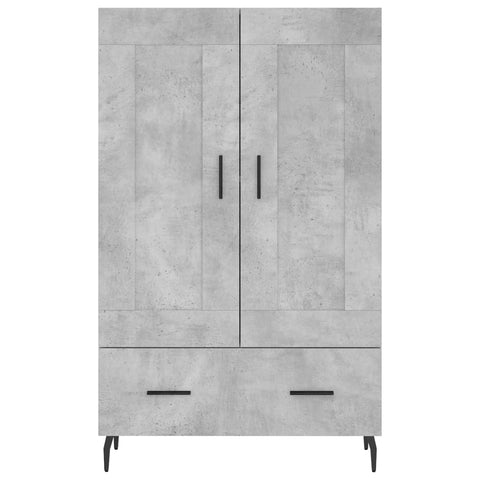 vidaXL Highboard Betongrau 69,5x31x115 cm Holzwerkstoff