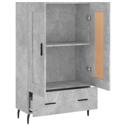 vidaXL Highboard Betongrau 69,5x31x115 cm Holzwerkstoff