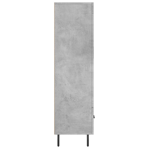 vidaXL Highboard Betongrau 69,5x31x115 cm Holzwerkstoff