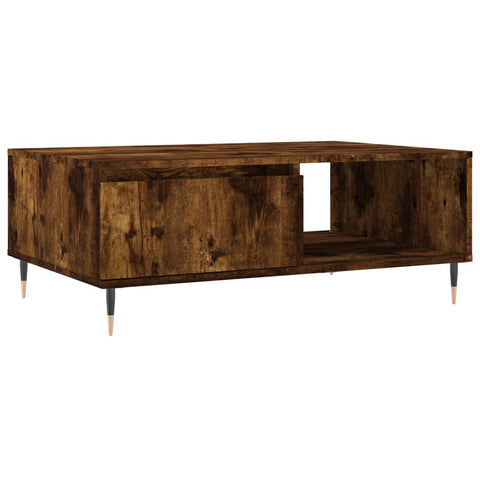 vidaXL Couchtisch Räuchereiche 90x60x35 cm Holzwerkstoff