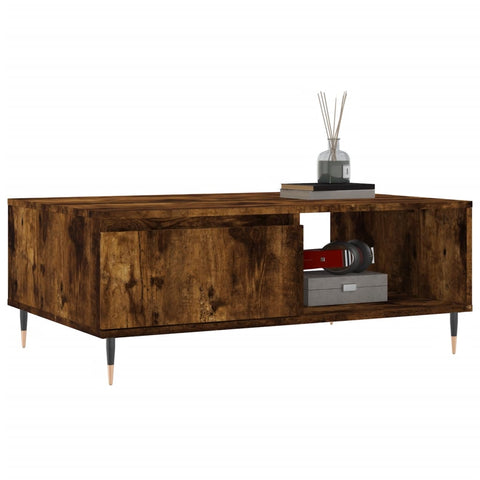 vidaXL Couchtisch Räuchereiche 90x60x35 cm Holzwerkstoff