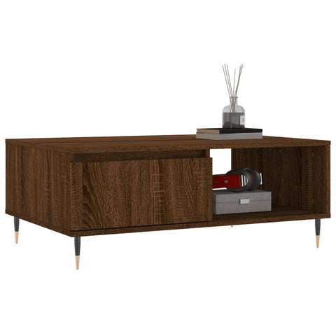 vidaXL Couchtisch Braun Eichen-Optik 90x60x35 cm Holzwerkstoff