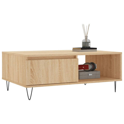 vidaXL Couchtisch Sonoma-Eiche 90x60x35 cm Holzwerkstoff