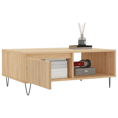 vidaXL Couchtisch Sonoma-Eiche 90x60x35 cm Holzwerkstoff