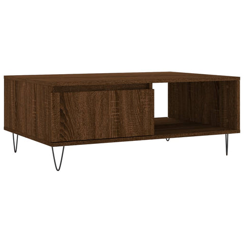 vidaXL Couchtisch Braun Eichen-Optik 90x60x35 cm Holzwerkstoff