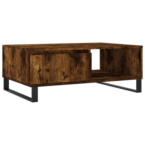 vidaXL Couchtisch Räuchereiche 90x60x35 cm Holzwerkstoff