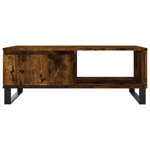 vidaXL Couchtisch Räuchereiche 90x60x35 cm Holzwerkstoff