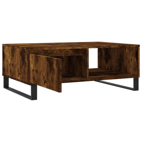 vidaXL Couchtisch Räuchereiche 90x60x35 cm Holzwerkstoff