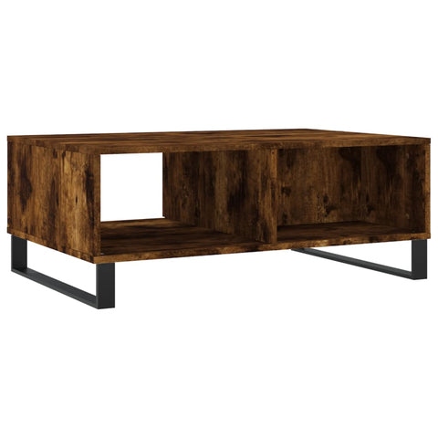 vidaXL Couchtisch Räuchereiche 90x60x35 cm Holzwerkstoff