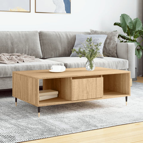 vidaXL Couchtisch Sonoma-Eiche 104x60x35 cm Holzwerkstoff