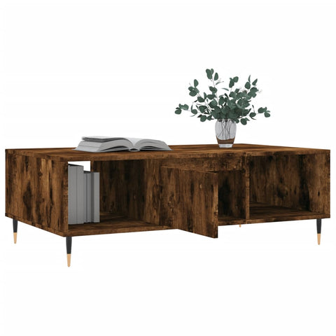 vidaXL Couchtisch Räuchereiche 104x60x35 cm Holzwerkstoff