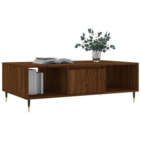 vidaXL Couchtisch Braun Eichen-Optik 104x60x35 cm Holzwerkstoff