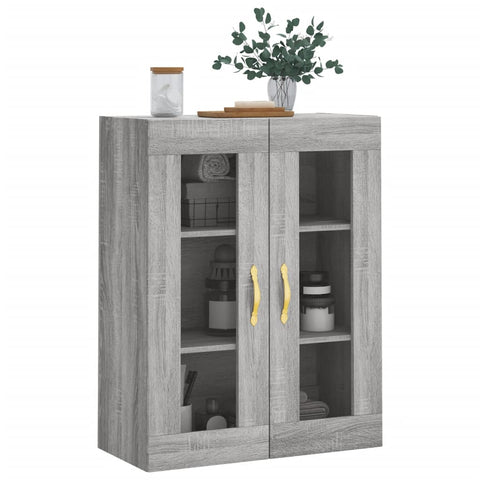 vidaXL Wandschrank Grau Sonoma 69,5x34x90 cm