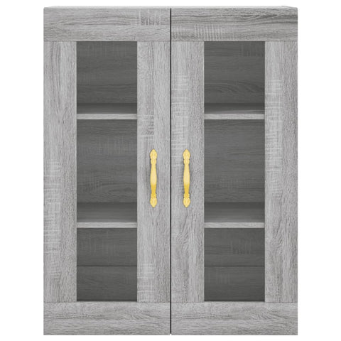 vidaXL Wandschrank Grau Sonoma 69,5x34x90 cm