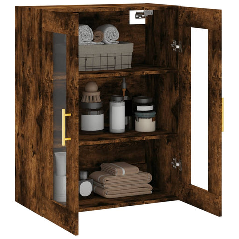 vidaXL Wandschrank Räuchereiche 69,5x34x90 cm