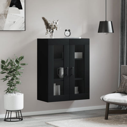 Wandschrank Schwarz 69,5x34x90 cm